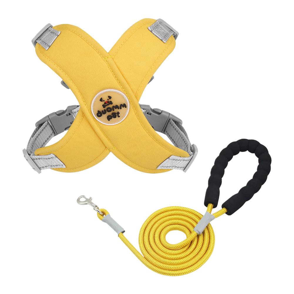 X-образный жилет для собак, комплект для маленьких собак Meidum, шлейка, поводок, светоотражающий нагрудный ремень для щенков и кошек, нагрудный ремень для прогулок на открытом воздухе