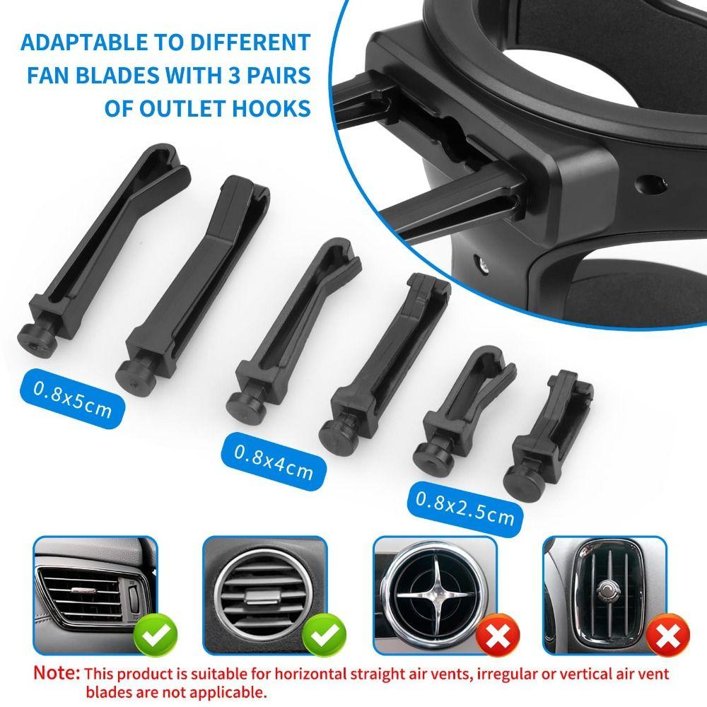 Anti-Slip Car Cup Holder Multi-Functional Car Vent Cup Mount Car Drink Holder  Horizontal Vents