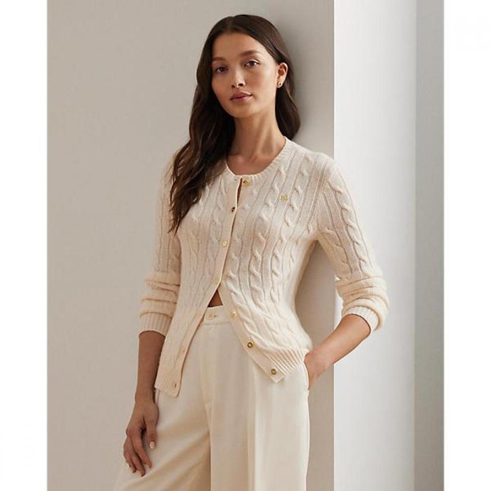 Шерстяной кашемировый кардиган Ralph Lauren с косами Wmlrswes6820694101