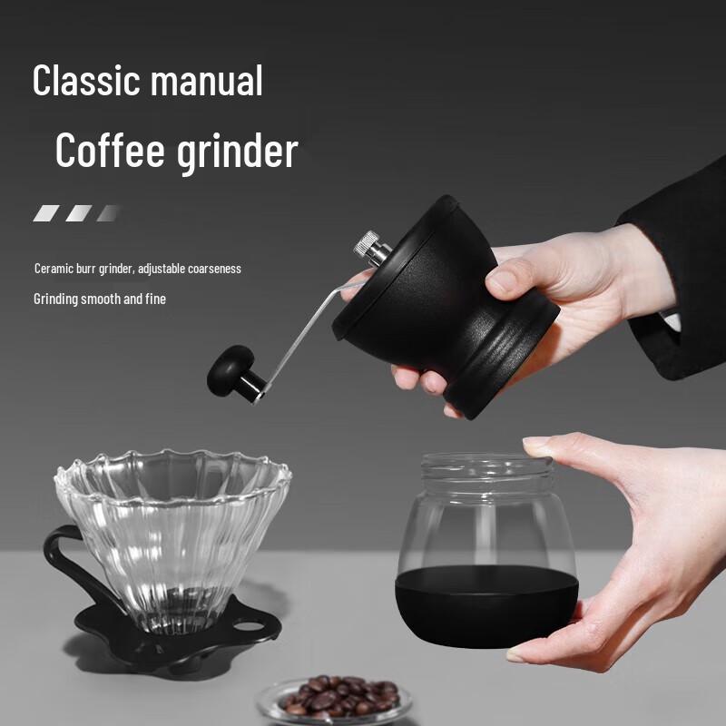 Подарочный набор для кофе пуровер STAR-START Deluxe с кофемолкой под дерево