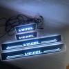 Vezel Dynamic LED Scuff Plates: 4-Piece Colorful Welcome Pedal Set