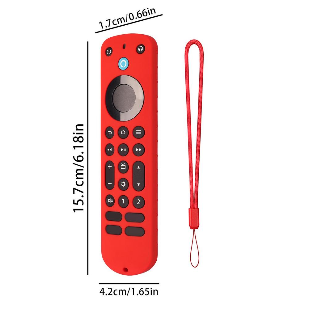 Силиконовый Чехол для Пульта ДУ Alexa Voice Remote Pro Аксессуары для Smart TV Ударопрочный Нескользящий Защитный Чехол Оболочка Пульта