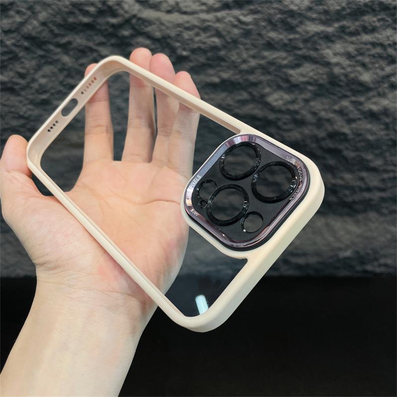 Металлическая линза подходит для iPhone16 Чехол для мобильного телефона High-end Apple 15 Promax Simple 15 Magnetic 14 Hard Case
