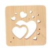 Wooden 3D LED Light Valentine\'s Day Hollow Hearts Shape Style Pine Wood USB Power Supply Decorative 