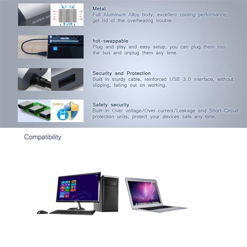 Адаптеры USB3.0 к Ethernet 3-портовый USB3.0-хаб с 1 гигабитным портом Ethernet Сетевые адаптеры-расширители для ноутбуков