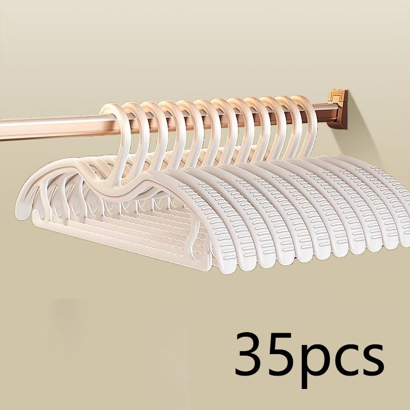 5/15/25/35 шт. Вешалки с широкими плечиками, с короткой горловиной, нескользящие, не оставляющие следов, экономящие место органайзеры для шкафа для дома, общежития, гардероба