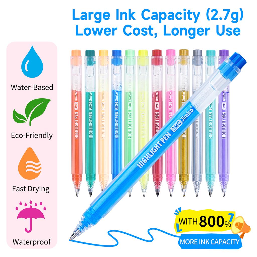 Acrylic Gel Pens Strong Coverage, Large Ink Capacity, Multi-Purpose Paint Pens for Rock Painting, Crafts, DIY, Art Supplies