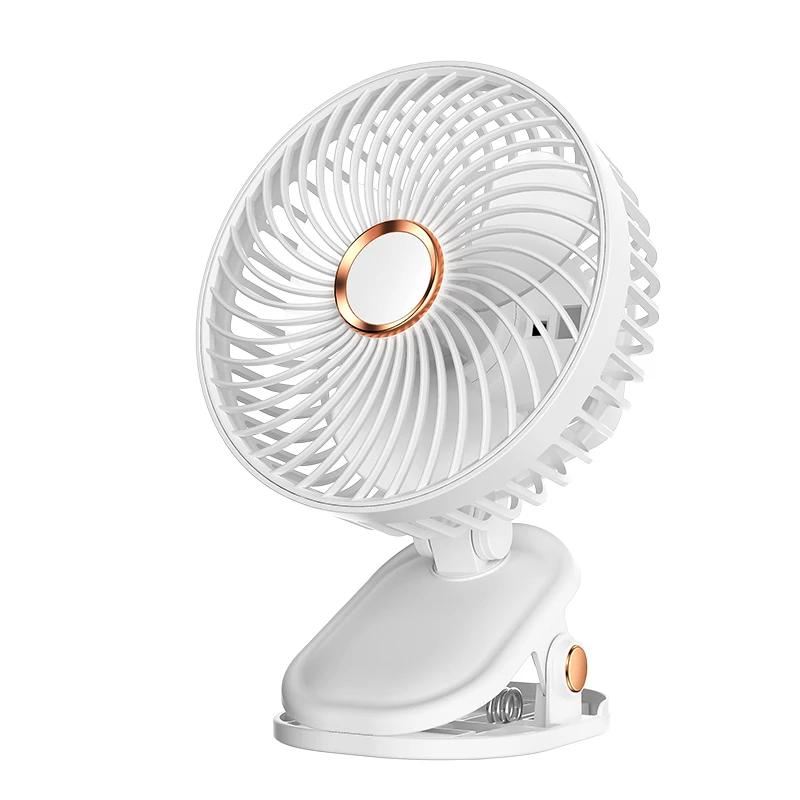 Новый Ночной Светильник Электрический Вентилятор Складной USB Зажим Перезаряжаемый Портативный Уличный Домашний Офис 5-ступенчатый Беспроводной Настольный Охлаждающий Вентилятор