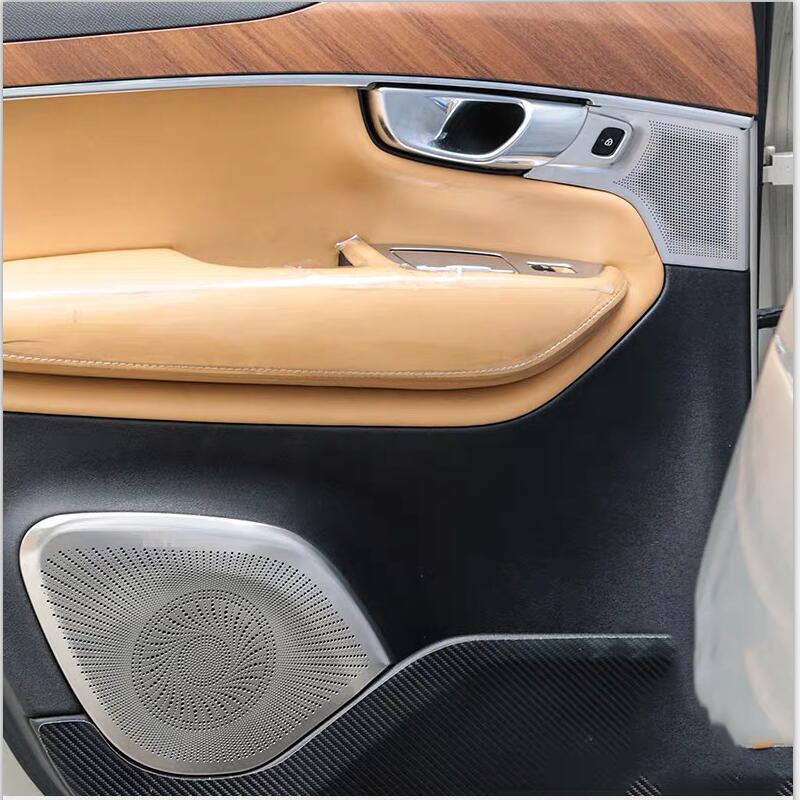 For Volvo XC90 Four-door Speaker Box Door High and Low Sound Cover Interior Stickers 2015 -2023 2022 2018 17