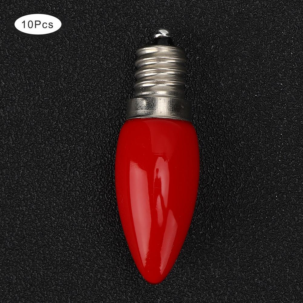 10Pcs Mini E12 LED Light Bulb 1.5W AC 230V for Home Cabinet Hotel Lighting