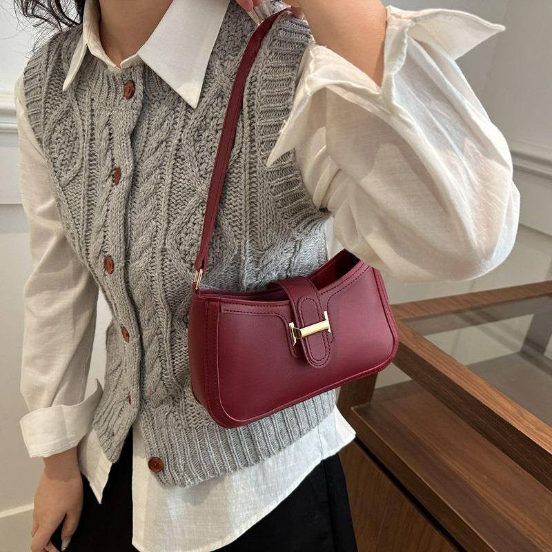 Весна и лето новая универсальная темпераментная женская однотонная высококачественная текстурная сумка под мышку для работы, женская ручная портативная сумка через плечо