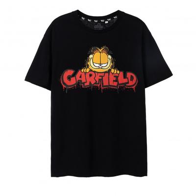 Мужская футболка с короткими рукавами и граффити Garfield