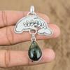 Natural Labradorite Gemstone Pendant Fish 925 Sterling Silver Jewelry For Girls