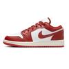 Jordan Air Jordan 1 Нескользящие Устойчивые к истиранию Низкие Винтажные Баскетбольные Кроссовки Женские Красные Белые FJ3465-160(Команда1302-)