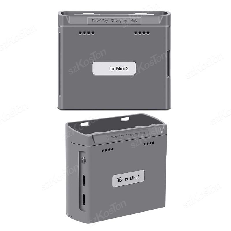 For DJI Mini 4K/MINI 2/Mini 2 SE Charging Hub 2-ways Battery USB Charging Remote Control Batteries Power Bank Drone Accessories
