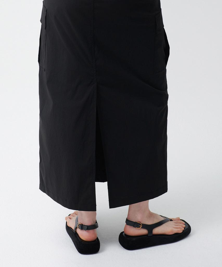 Musinsa Standard Woman Women'S Cargo Maxi Skirt [Black]