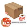 500Pcs/Roll Fragile Label Sticker Red White Handle with Care Fragile Thank You Self-adhesive Rectangle Package Box Shipping Warning Decal Kit