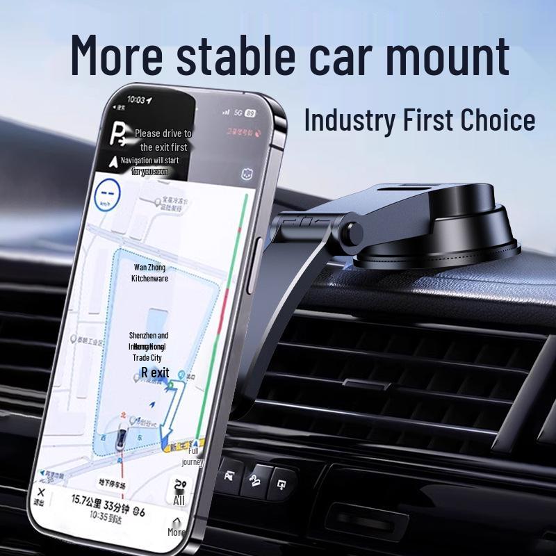 Выдвижное Магнитное Беспроводное Автомобильное Зарядное Устройство и Держатель для Телефона для MagSafe и Быстрой Зарядки Apple