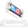 Clear Host Protective Hard Case with Controller Cases Compatible for Nintendo Switch OLED
