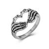 Creative Retro Personality Ring Punk Style Hell Ghost Finger Ring Ancient Silver Index Finger Ring MIT