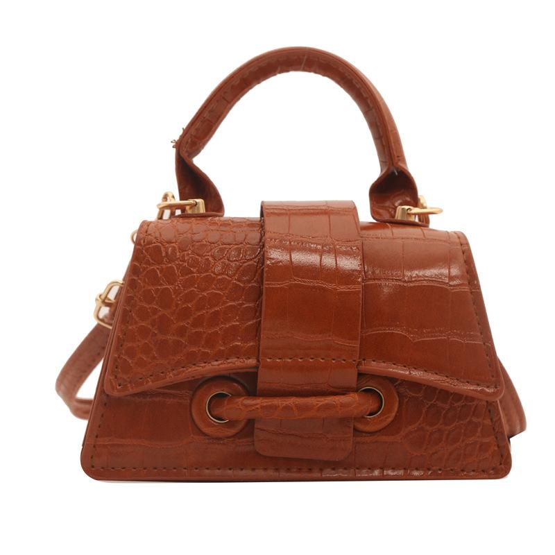 Маленькая свежая иностранная сумка в иностранном стиле, женская весенняя текстура, одно плечо, маленькая квадратная сумка через плечо