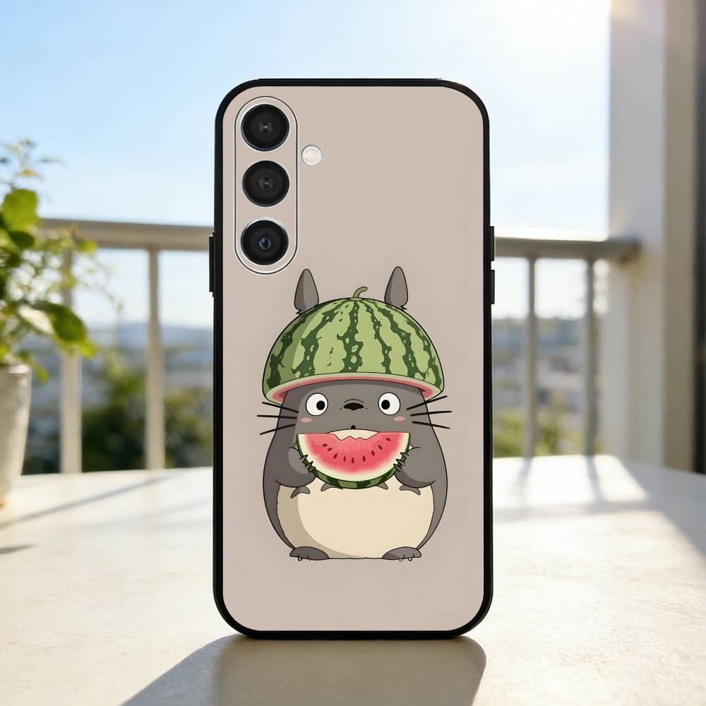 Lovely My N-Neighbor-T-Totoros  Phone Case For Samsung  A73,A21s,A22,A31,A32,A52,A53,A71,A80,Soft Black Shell