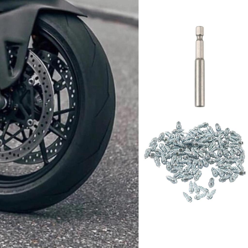 100 Count Tire Studs for Snow And Ice, Carbide Screws Vehicles