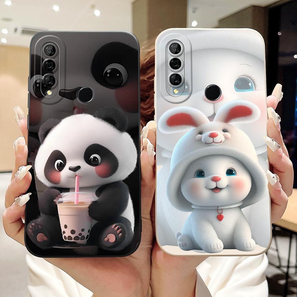 Чехол для Huawei Y6p 2020 Роскошный чехол с рисунком панды Мягкий силиконовый чехол для телефона Для Huawei Y 6p Y6p HuaweiY6p MED-LX9 Бампер
