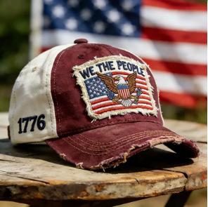 New American National Day patriotic theme baseball cap D digital printed dad hat