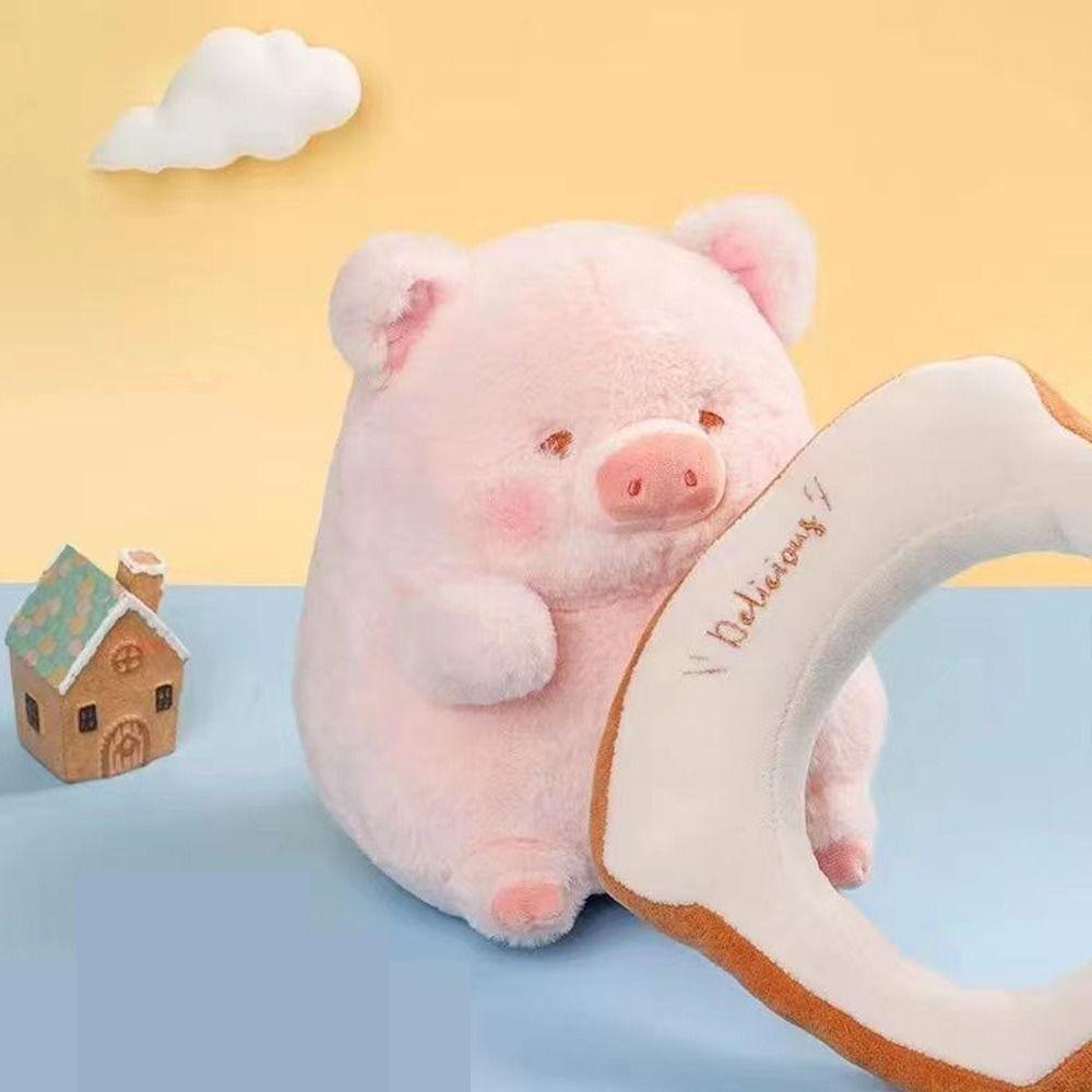 Lulu Pig Toast Pig Stuffed Animals Doll Bread Lulu Pig Stuffed Animals Peluche Doll Kid Toys