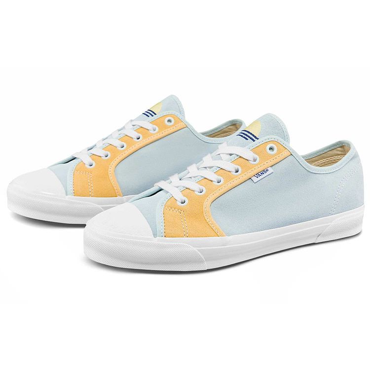 Vans OG Style 23 LX Повседневные низкие кеды для скейтбординга Унисекс Кроссовки Синий Желтый VN0A5JIZB57
