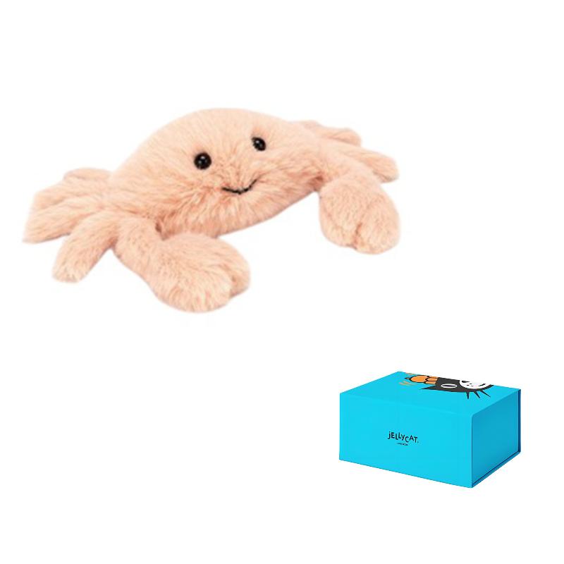 JELLYCAT Серия «Океан» Животное Пушистый Краб Успокаивающая Кукла Плюшевая Кукла Высота 11 см