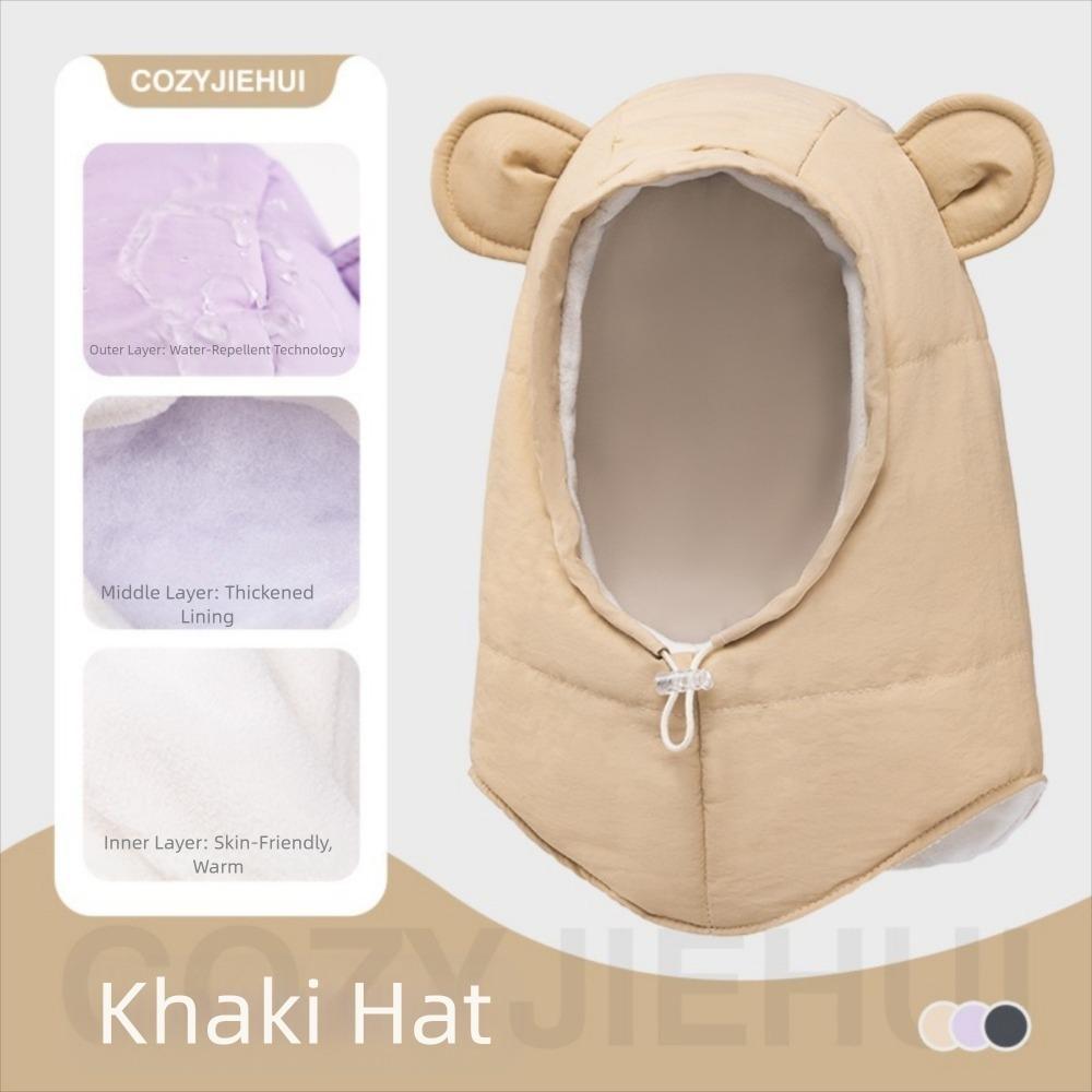 Thickened Kids Winter Hats Windproof Balaclavas Hats Scarf Set  Outdoor