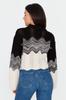 Women's Fashion New Sweater Black Crop Knitwear Sweater