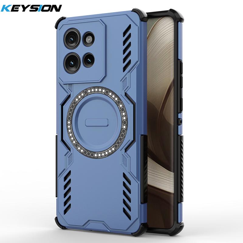 KEYSION Полый чехол для отвода тепла для Motorola Edge 50 5G 50 Neo Магнитное охлаждение Ударопрочный чехол для телефона для Edge 50 Fusion