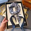 70*70cm Silk Shawl Square Printed Scarf Women Satin Neck Hair Band Soft Neckerchife Kerchief Bandana Foulard