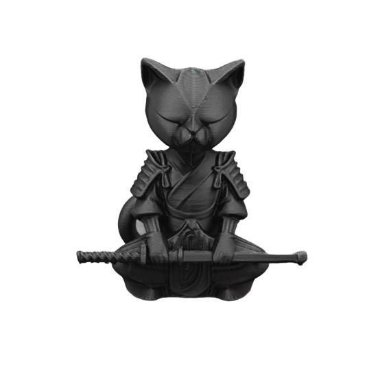 Статуэтка Воинственный Кот 3D-печатная Скульптура Кота-Самурая Причудливое Настольное Животное Украшение для Гостиной Стола Полки Подарок для Любителей Кошек Коллекционеров