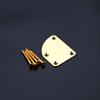 Electric Guitar Neck Plate with Screws 4 Holes Guitar Neck Joint Board Replacement Neckplate Electric Guitar Bass Parts