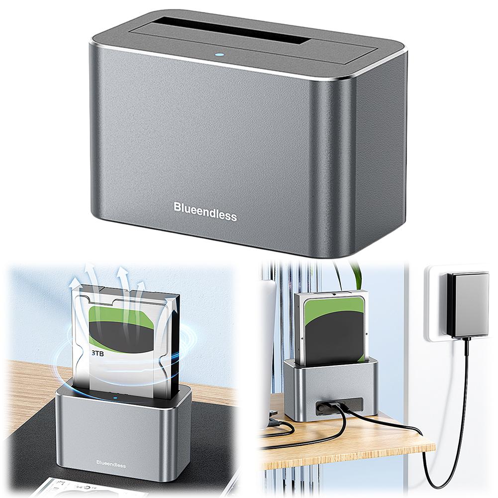Док-станция для жесткого диска SAS/SATA, один отсек, USB 3.0, корпус для жесткого диска SATA для 2,5/3,5-дюймовых HDD/SSD SATA/SAS