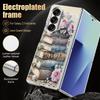 Ретро Чехол с акварельным цветочным принтом для Samsung Z Fold 8 Ultra 7 6 5 Роскошная Позолоченная Кожаная Накладка Жесткая Защитная Крышка Телефона для Galaxy Z Fold8 Fold7 Fold6