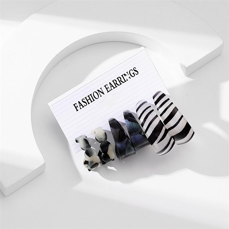 Красочные серьги-капли для женщин, модные геометрические акриловые серьги из смолы, ювелирные изделия для вечеринок