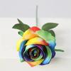 Rainbow Silk Roses Flowers Realistic Touch Fake Flowers  Wedding Party Decor