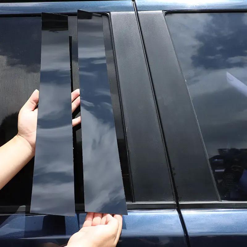 Для Land Rover Range Rover Sport 2005-2013 ПК Черный Накладка-стикер на центральную стойку двери и окна автомобиля Автоаксессуары