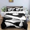 Black and White Print Bedding Sets Bed Supplies Set Duvet Cover Bed Comforter Set Bedding Set Luxury Gift Fashion New Woman-Sexy