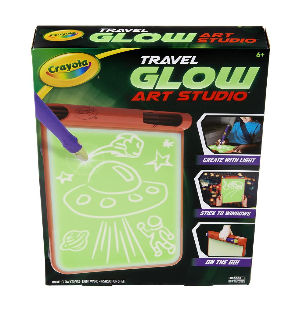 Crayola Glow Art Studio светящаяся доска для рисования иллюминация художественная игрушка 042505 подлинный продукт