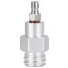8mm Male Quick Plug To Male Thread TR21-4 CO2 Cylinder Tank Adapter Connector for Soda Club(Silver )