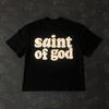 Frog Drift Fashion KANYE Streetwear SAINT OF GOD 100%Cotton Foaming Printing Clothing Loose Oversized Tees Tops T Shirt for Men