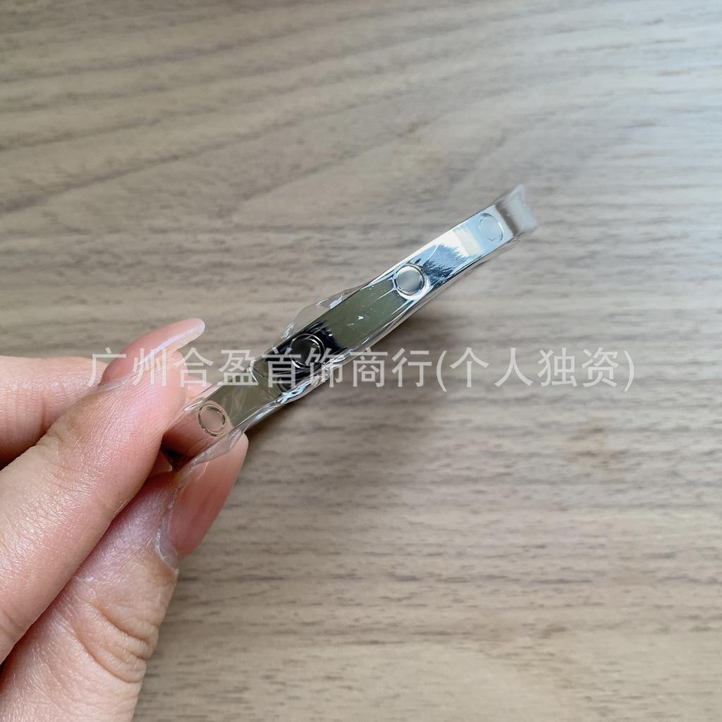 V Gold CNC Высокая Версия Браслет Любовь Узкая Средняя Широкая Версия Новый Женский Толстый Покрытый 18K Розовым Золотом Браслет для Пары