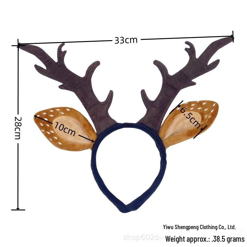 Elegant Reindeer Antler Headband: Christmas & Halloween Cosplay Accessory for Women
