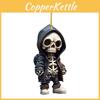 Skull Cartoon Car Pendant Acrylic Flat Surface Design Decoration Halloween